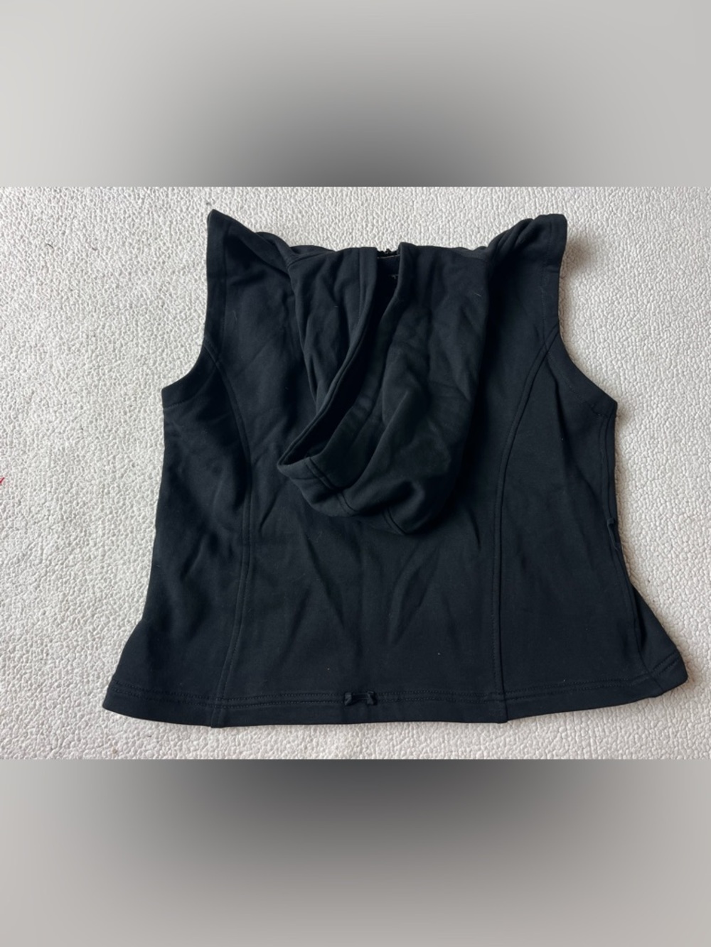 HARLEY DAVIDSON BLACK HOODED VEST WOMENS LARGE - Picture 3 of 7